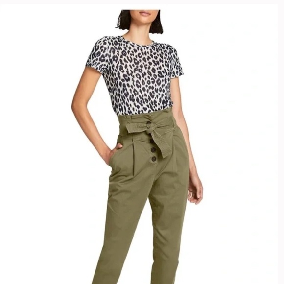 A.L.C. Bambina Leopard Print Tissue T-Shirt size medium - Picture 2 of 5